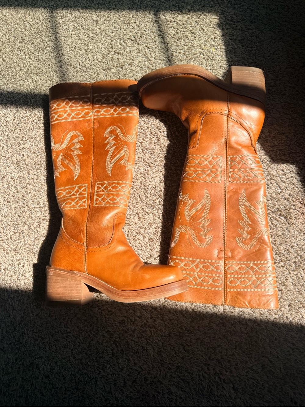 Dingo Tan Avalon Leather Knee Boots